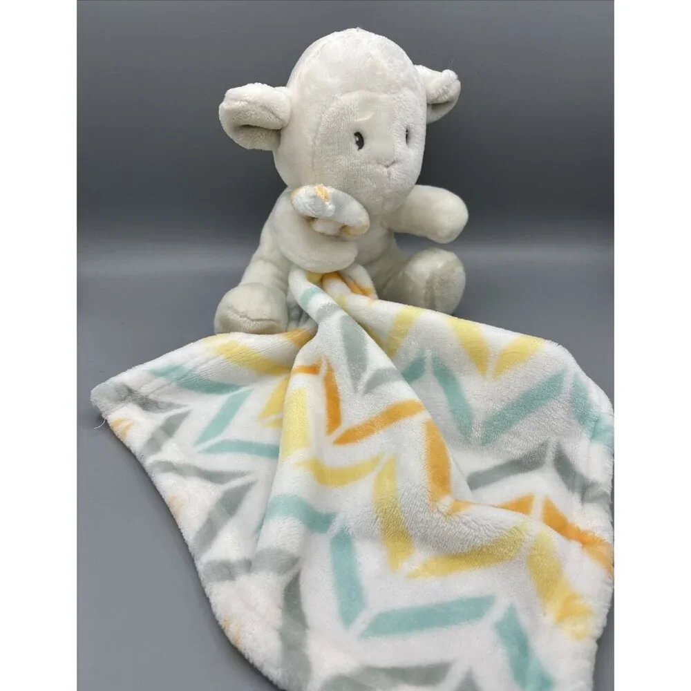 Little Miracles‎ Lamb Plush Lovey Security Blanket Cuddle Toy